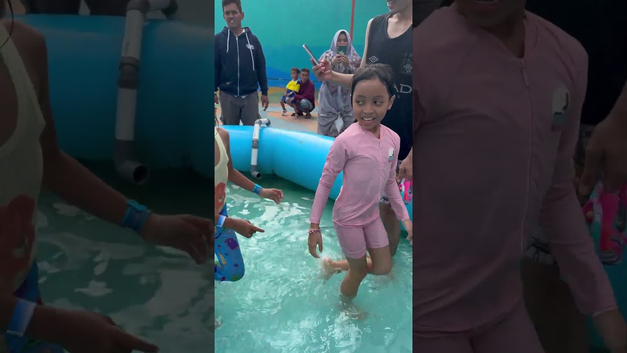 LEIKA AYAH, MELUNCUR BEBAS DI PROSOTAN BALON JUMBO 😱 #leika #viralvideo #shorts