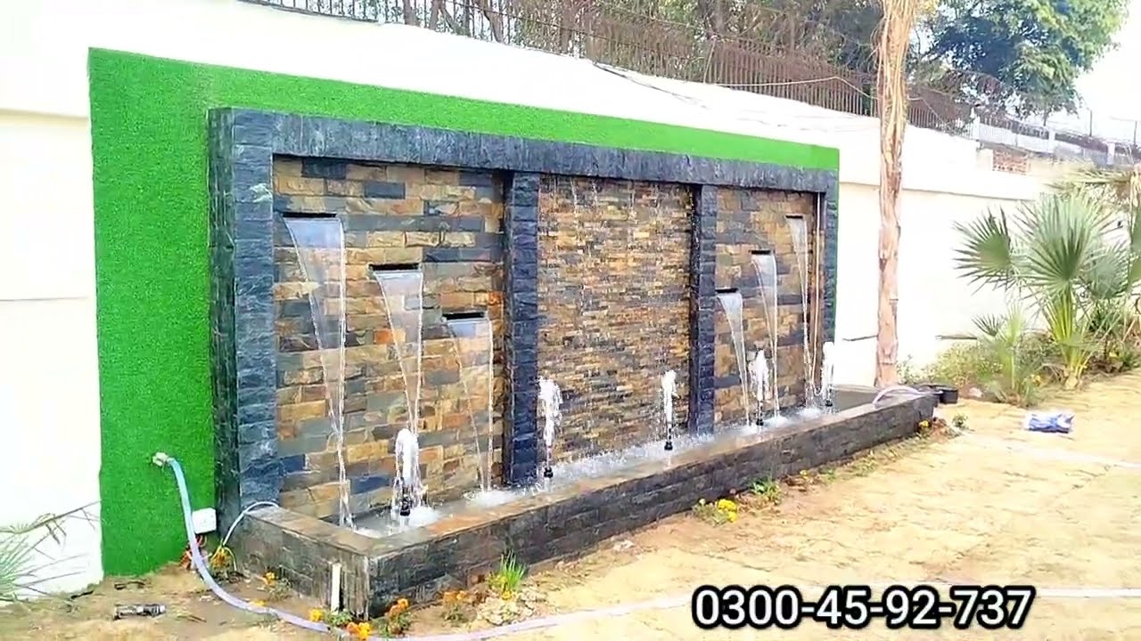 Creative World Waterfall Fountain ⛲ Design Modern Waterfall & Fountain Design +923004592737 Ahmed 