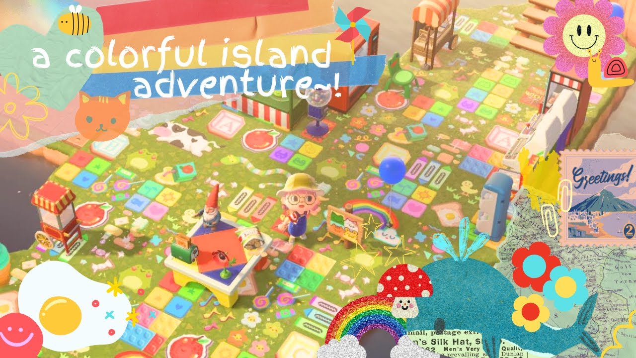 exploring a colorful multi-themed island! ⭐ animal crossing: new horizons dream island tour