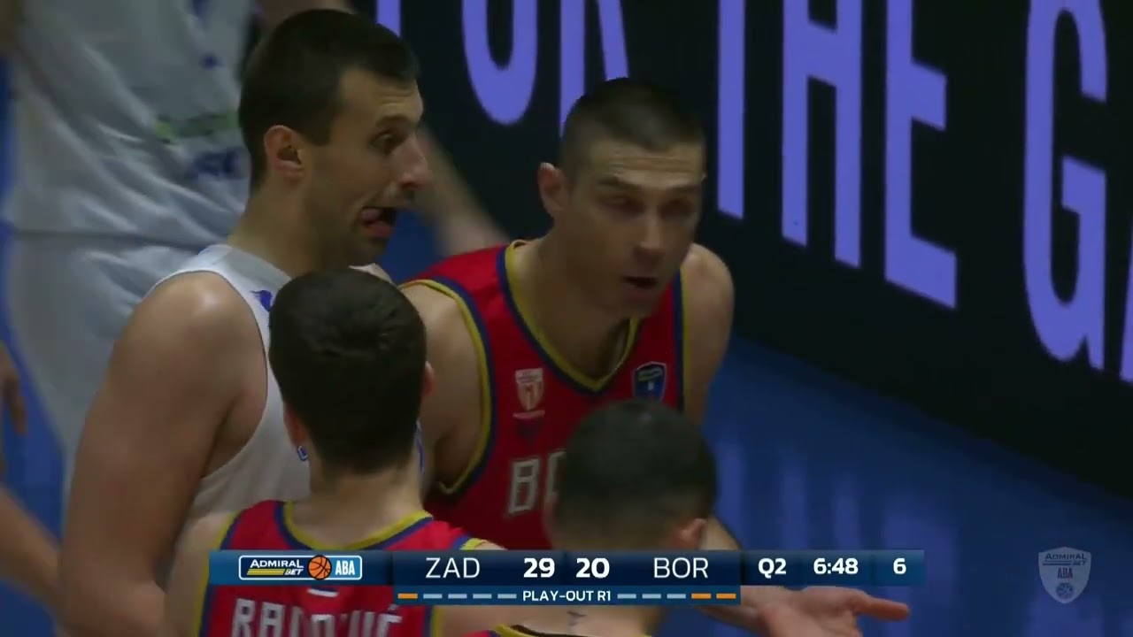 AdmiralBet ABA League 2025/26, extended highlights, Play-out R1: Zadar - Borac Mozzart (12.2.2026)