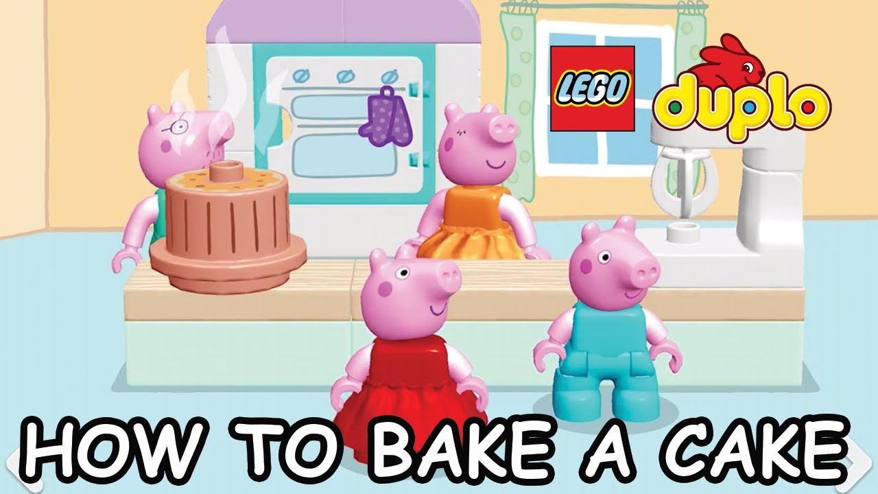 LEGO DUPLO PEPPA PIG ⭐⭐Playful learning with Peppa | How to Bake A Cake?⭐⭐