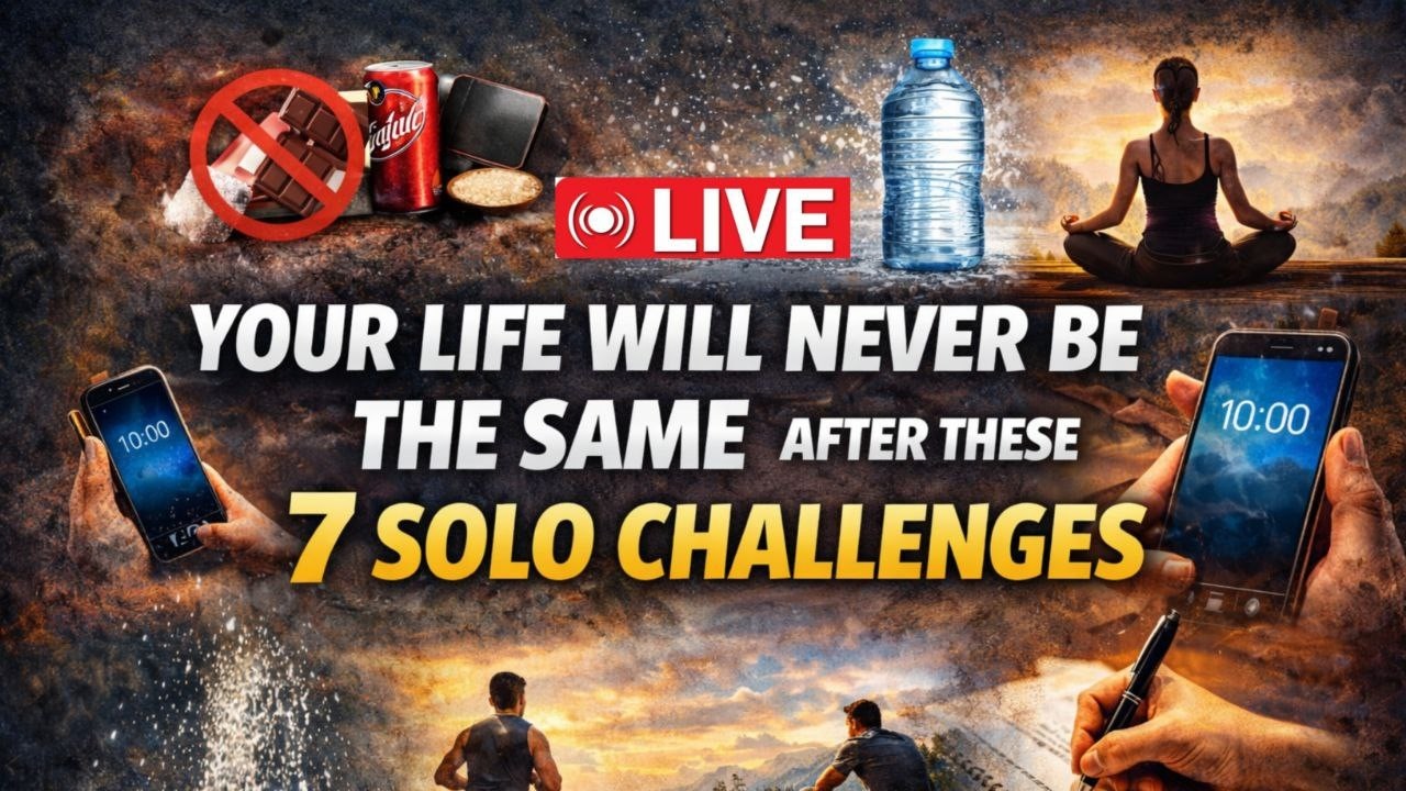 LIVE : 7 Solo Challenges That Will Change Your Life Forever (Try These for 30 Days)
