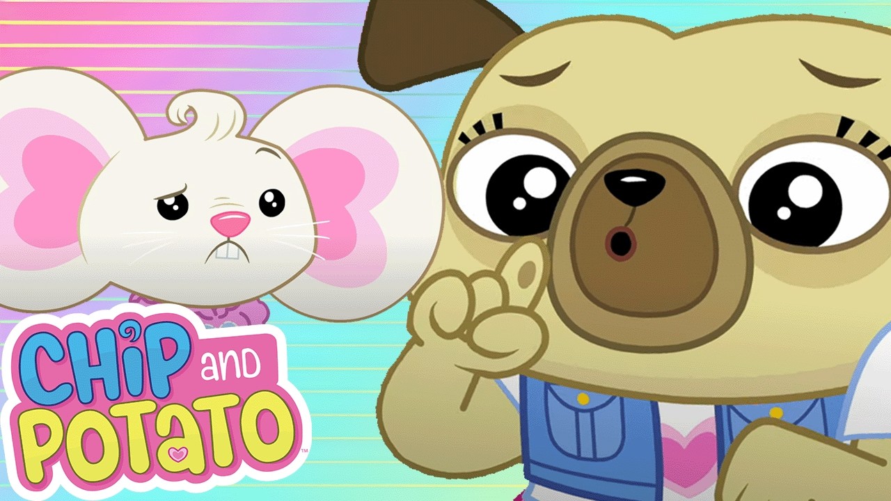 Chip e Deely Bear // Aula de piano do Chip | Chip and Potato Português - WildBrain | Filmes infantis