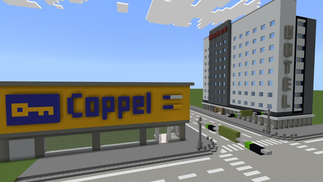 Borrador de Ciudad Completo | Hotel, Tienda y Calles