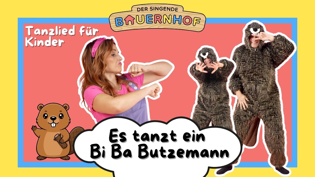 Es tanzt ein Bi-Ba-Butzemann 🦫 | Kinderlieder zum Mittanzen | Der singende Bauernhof