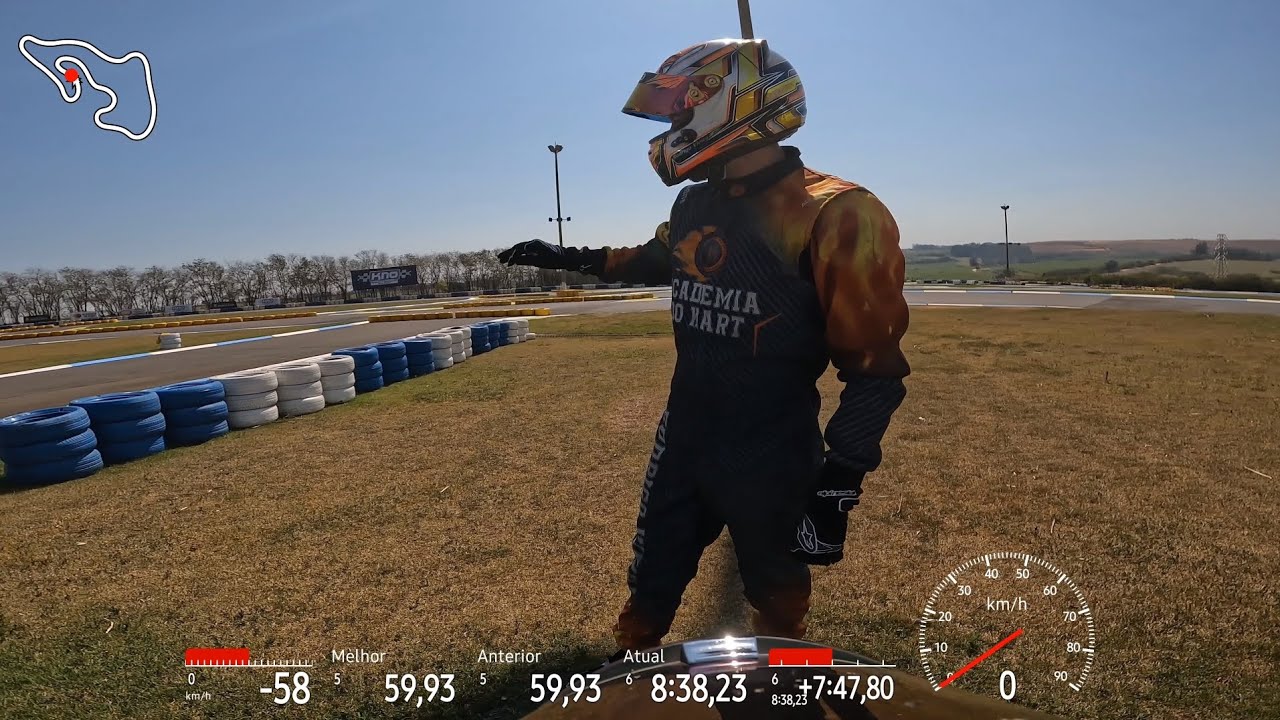 Corrida de kart, curso com @AcademiadoKart , kartódromo Nova Odessa (KNO), Leclerc, (95kg)