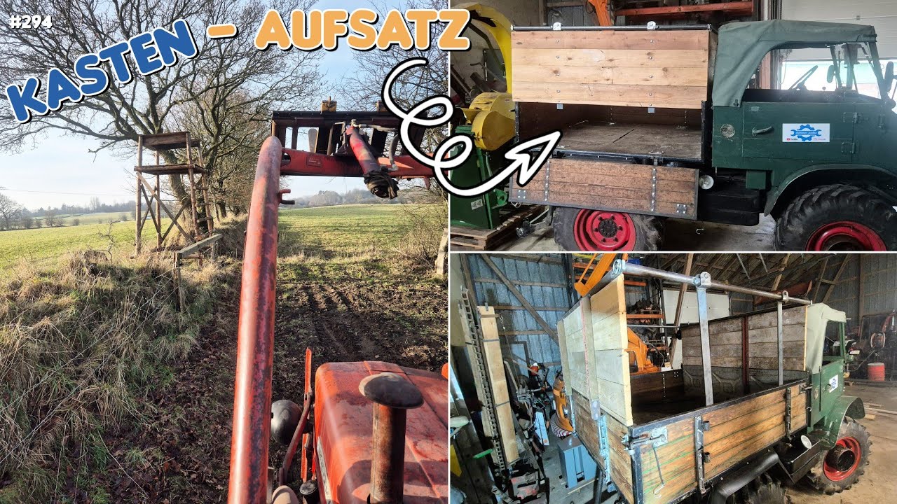 Ganz schön AUSGETÜFTELT! | Kastenaufsatz - Unimog 411 | BIER-HOCHSITZ aufstellen | oldtmer_junkie