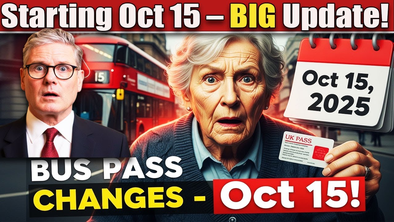 Breaking News for Pensioners | UK Bus Pass Rules 2025 Update | What’s Changing from October 15