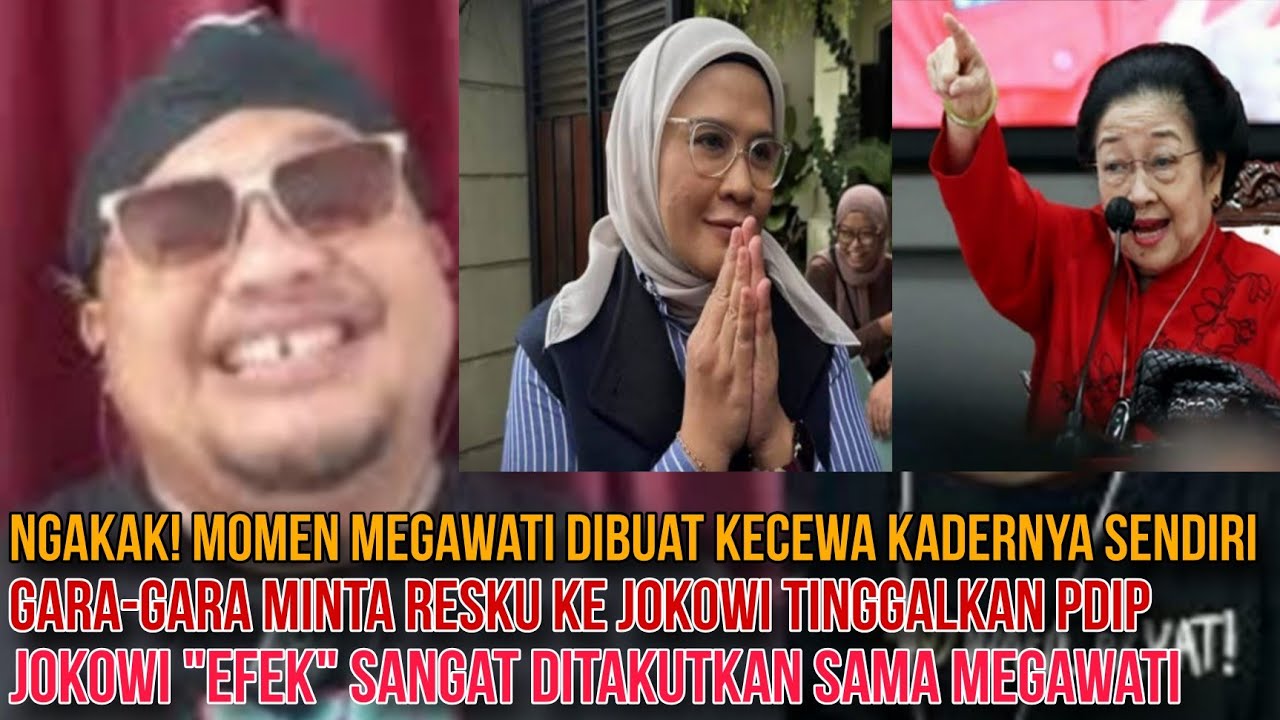 NGAKAK! MOMEN MEGAWATI DIBUAT KECEWA SAMA KADERNYA SENDIRI, MINTA RESTU JOKOWI TINGGALKAN PDIP