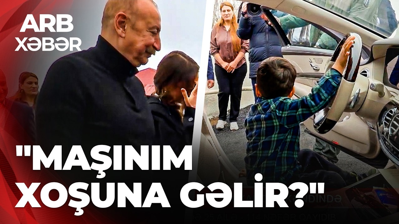ARB XƏBƏR - Prezident və birinci xanım Xanoba kəndində – Ölkə başçısının azyaşlı  ilə səmimi söhbəti