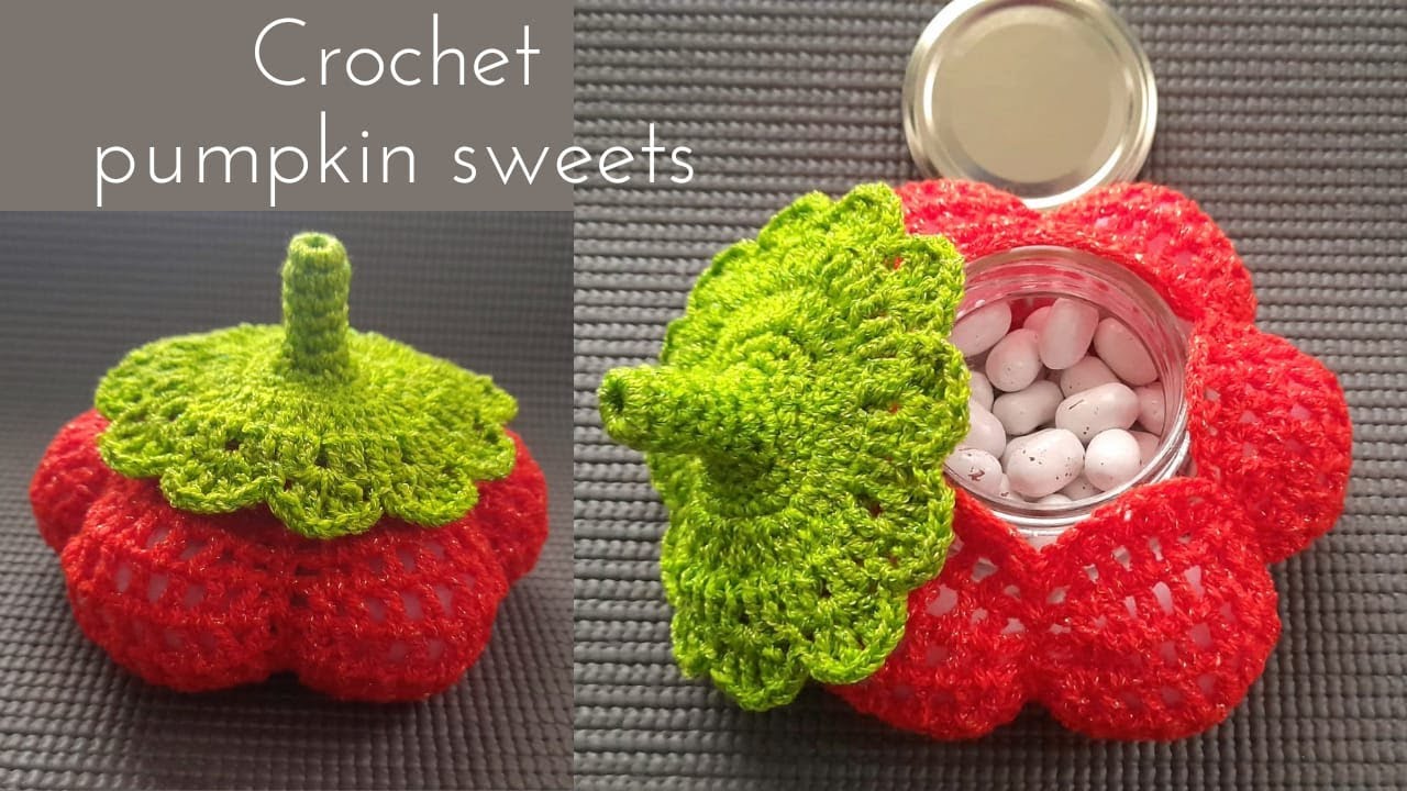 Calabaza dulcero 🎃🧡 en CROCHET W/Subtitle in English U.S.A.  🇺🇲
