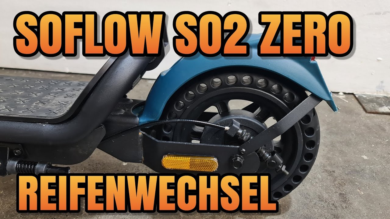 Soflow SO2 Zero Vollgummi Reifen Wechsel hinten Reparatur