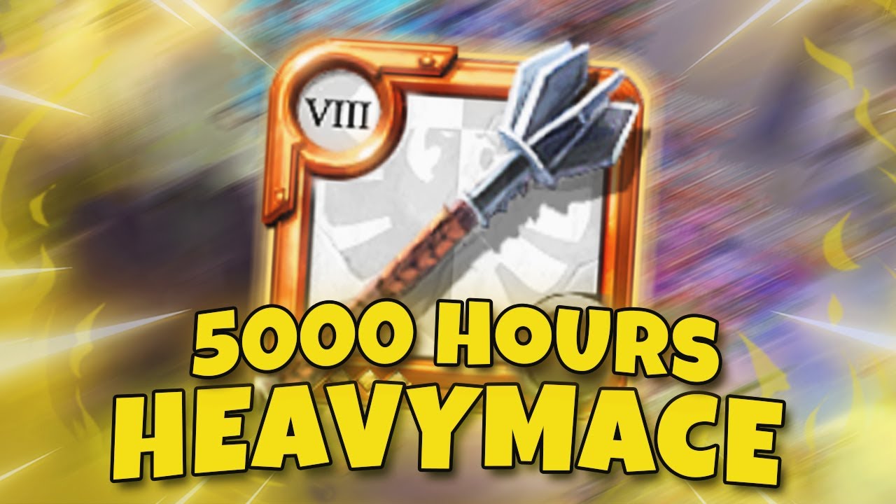 This is what 5000 hours of Heavymace looks like on Albion online !!