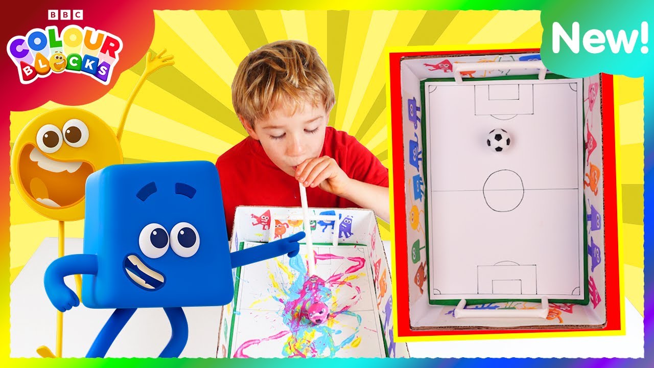 Football Crafts | Art and Colours for Kids | @colourblocks