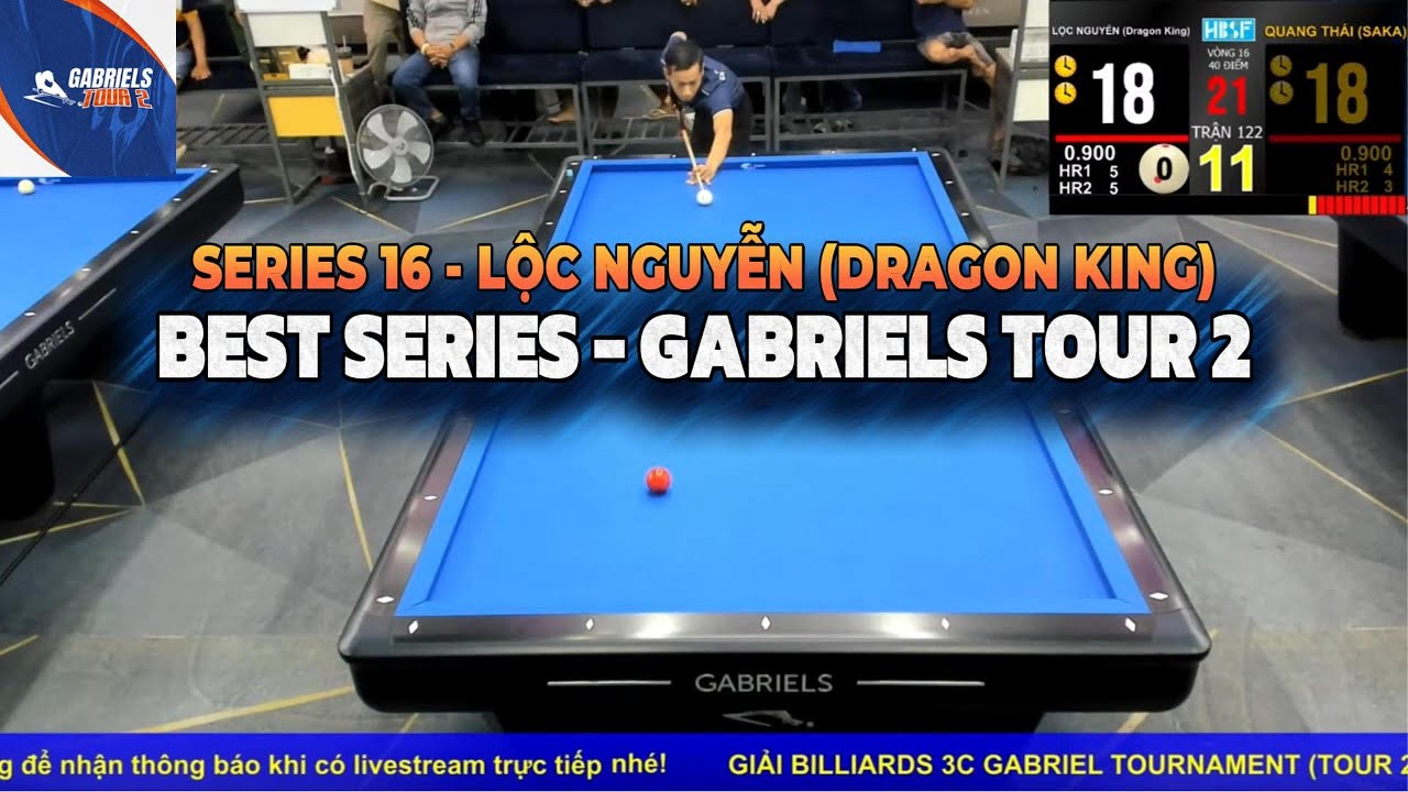 Cú nhảy vọt với Series-16 giúp Lộc Nguyễn nhận Giải Best Series #GabrielsTour 2 #bida3bang #bida3c