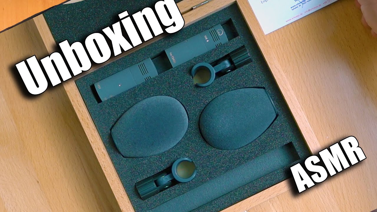 ASMR Unboxing Schoeps CMC1U + MK4 Microphone