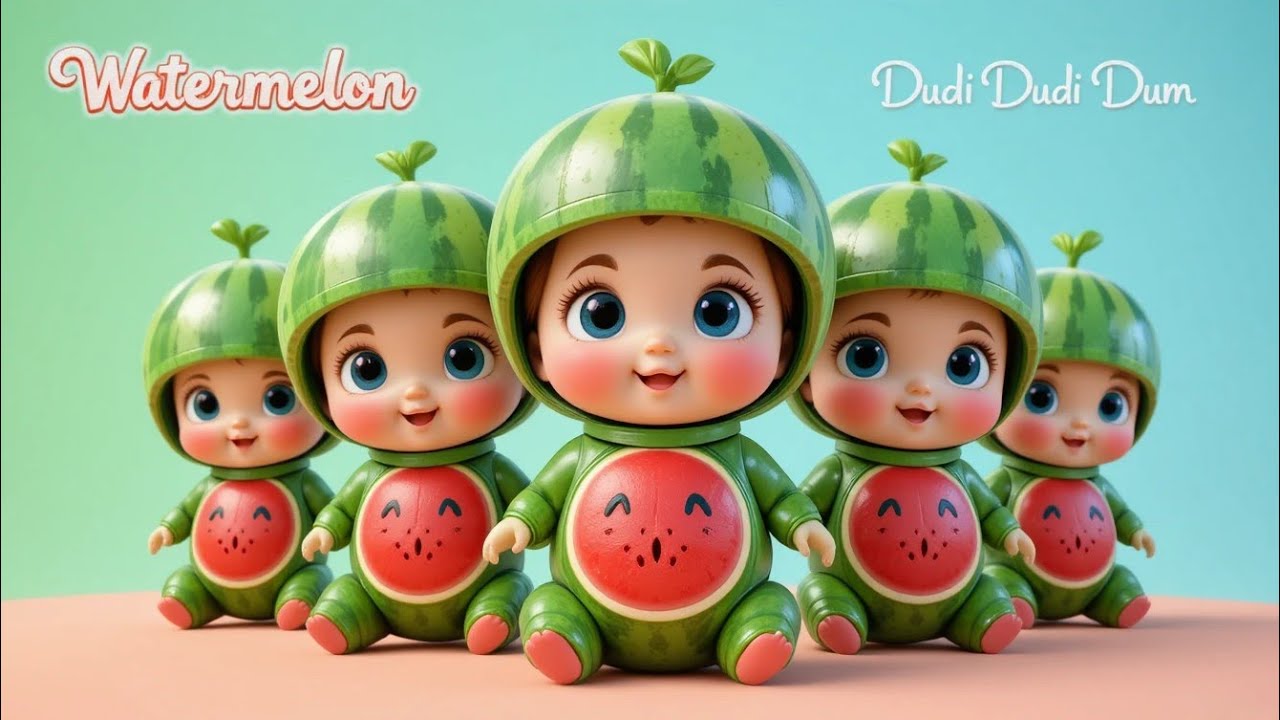 🍉 Watermelon Dudi Dudi Dum | Cute Baby Dance Song | Fun Learning Kids Video | @Kidsszone007 