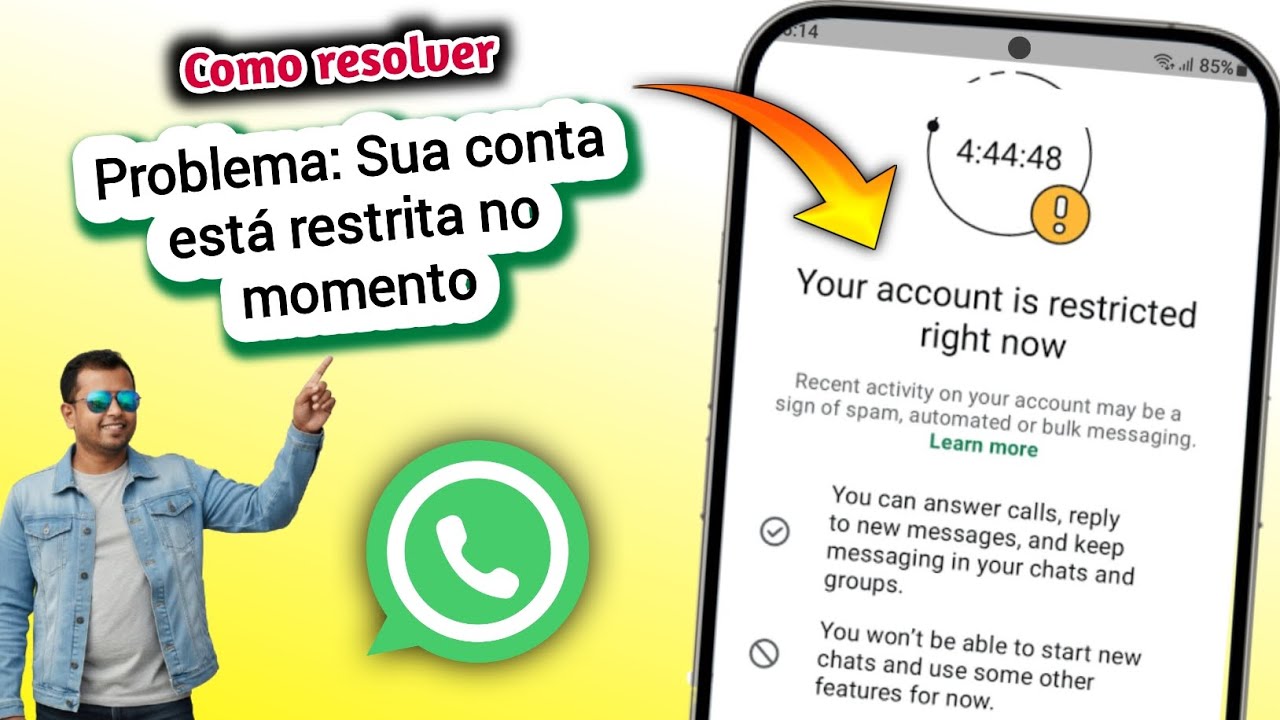 Como Corrigir a Mensagem “Sua Conta Está Restrita no Momento” no WhatsApp ✅ Solução Atualizada 2025