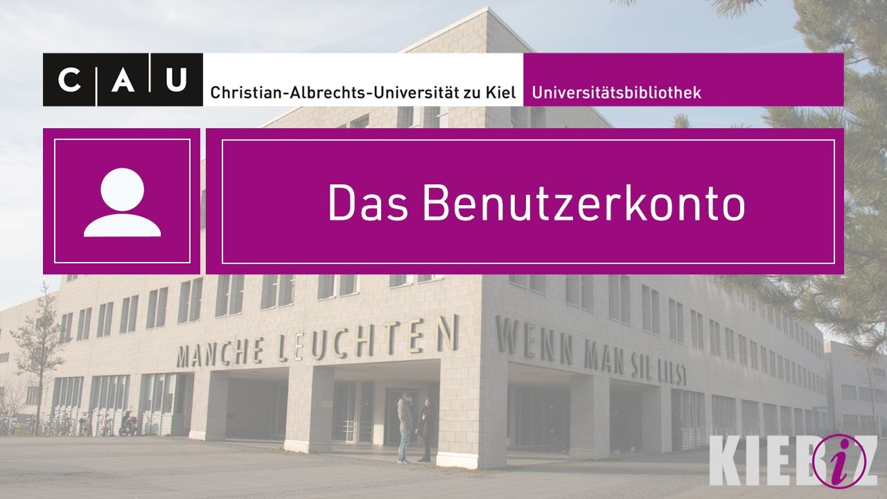 Das Benutzerkonto