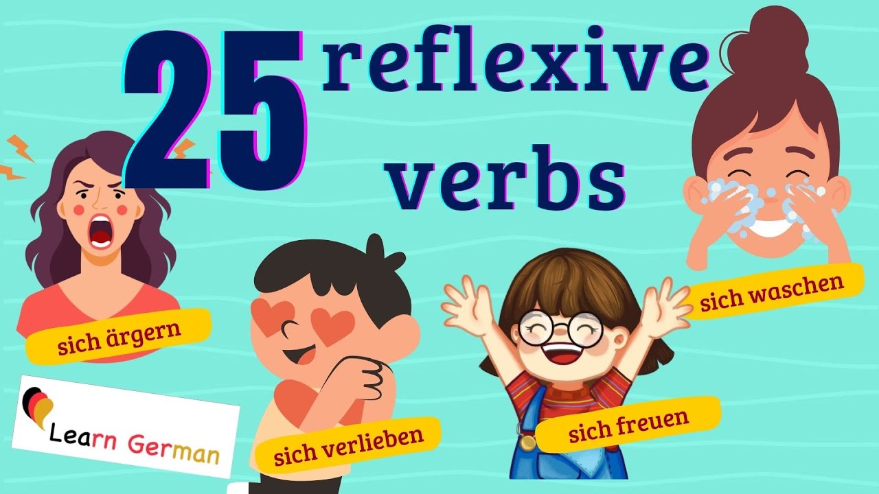Learn German | German for daily use | 25 important reflexive verbs | B1 | A2