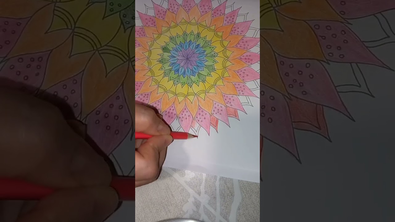 Mandala Arcoiris. Relaxing time. #relax #ansiedad #coloring