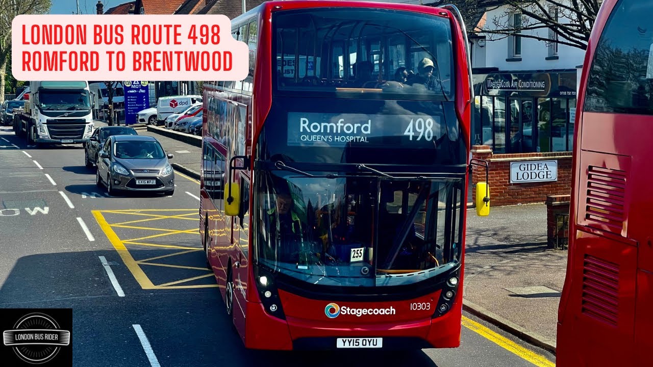Guaranteed excitement View Point Location  London  Bus 498 destination Brentwood Welcome aboard