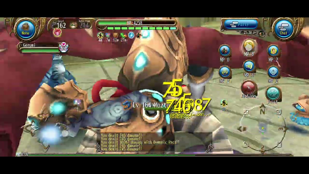 Toram Online-Halberd Dagger test VS Mozto Machina Ultimate diff.