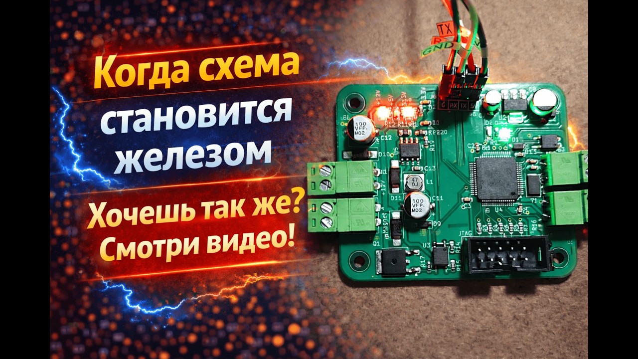 Разработка электронного замка на STM32: итоговый проект выпускника курса по схемотехнике