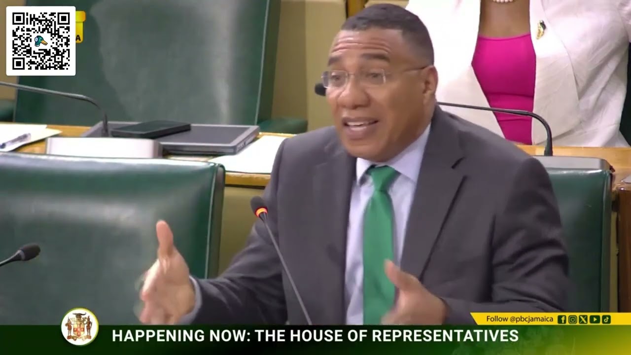 PM Andrew Holness Markie G Sitting of the House of Representatives