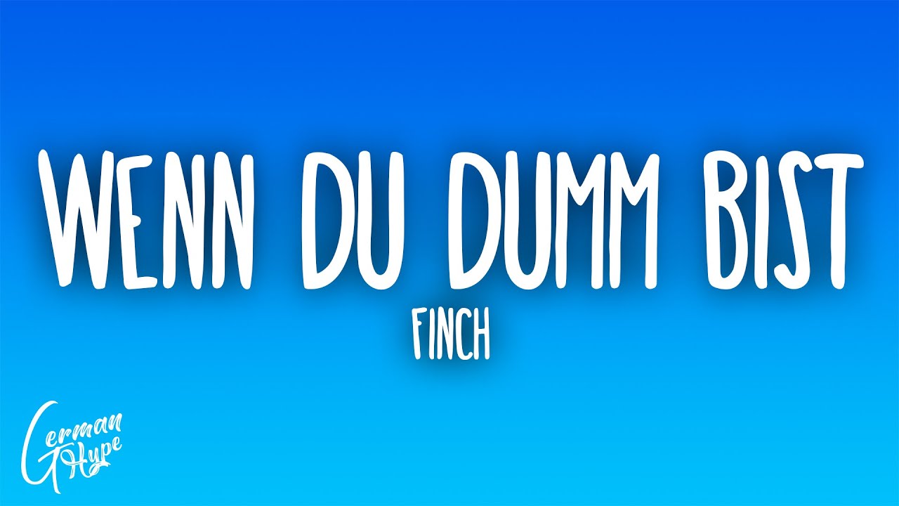 FiNCH - WENN DU DUMM BiST