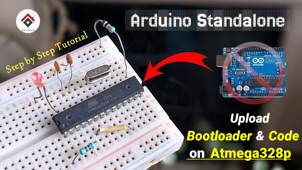 How to burn Bootloader and upload Code on ATMEGA328P Chip | Arduino Standalone Circuit | Arduino ISP