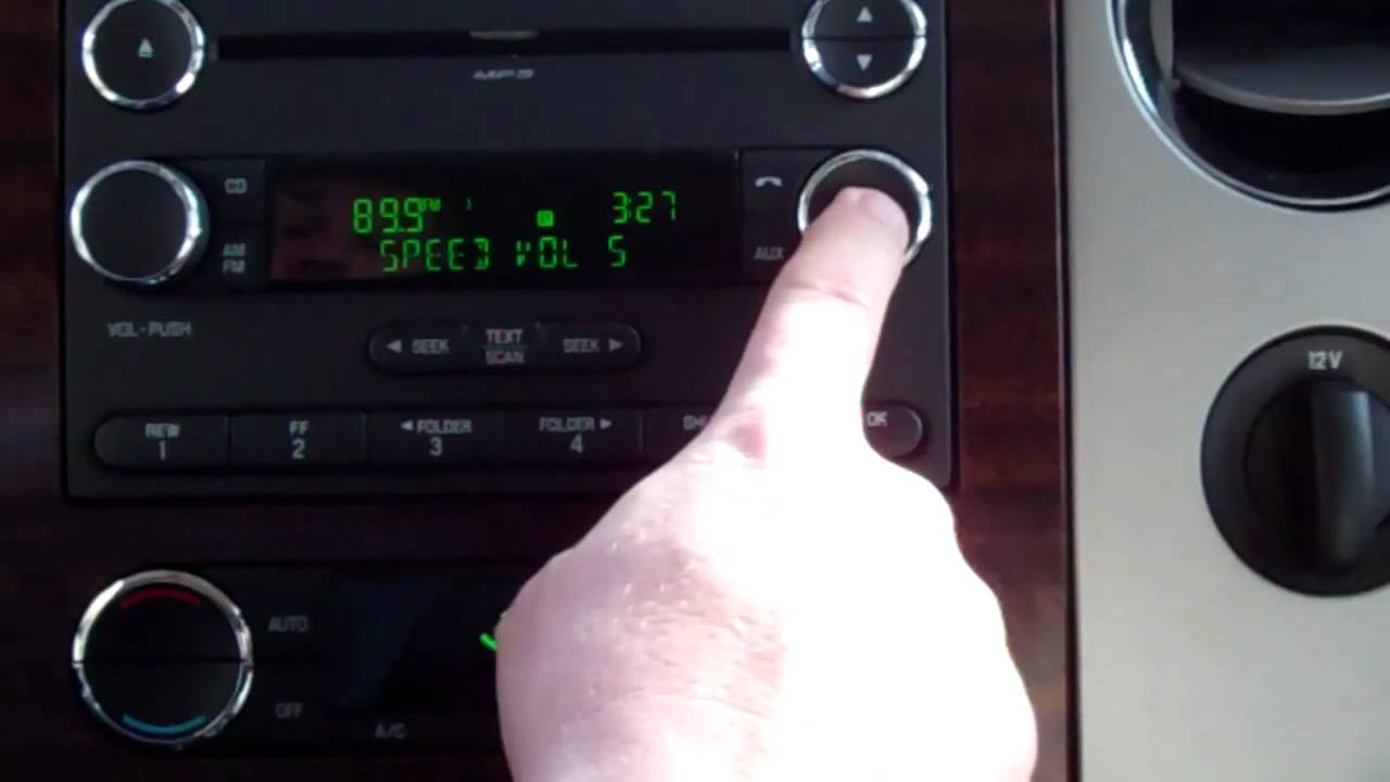 How to set your clock in a 2012 Ford.