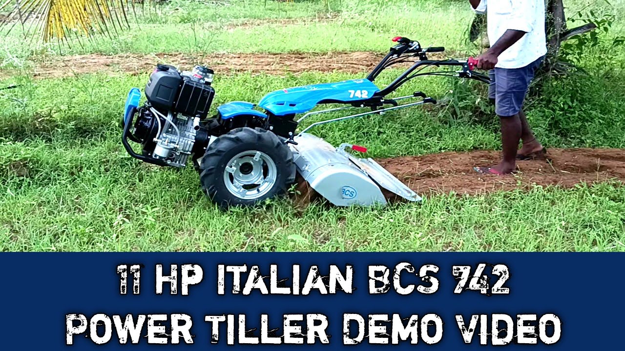 11HP Italian BCS 742 Power Tiller Demo Video