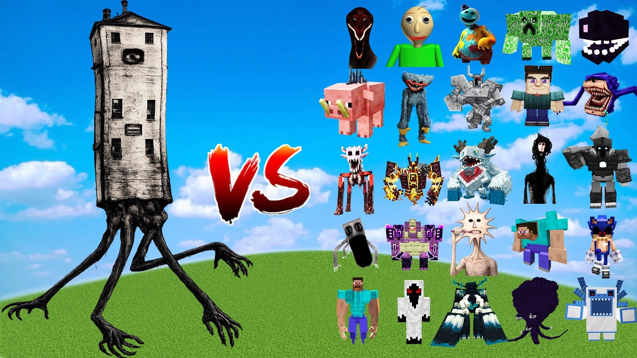 Housewalker [Doctor Nowhere] vs All New Minecraft Bosses | Minecraft Mob Battle