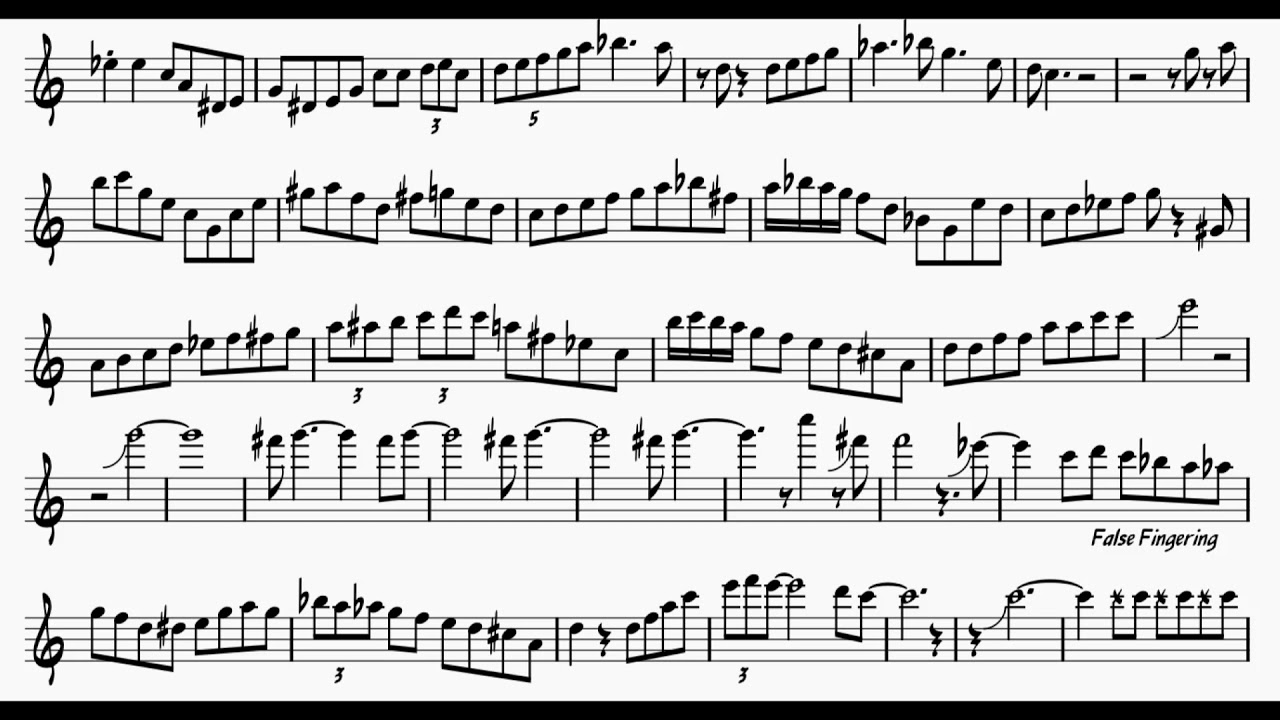 Transcription of Stitt's Solo on 