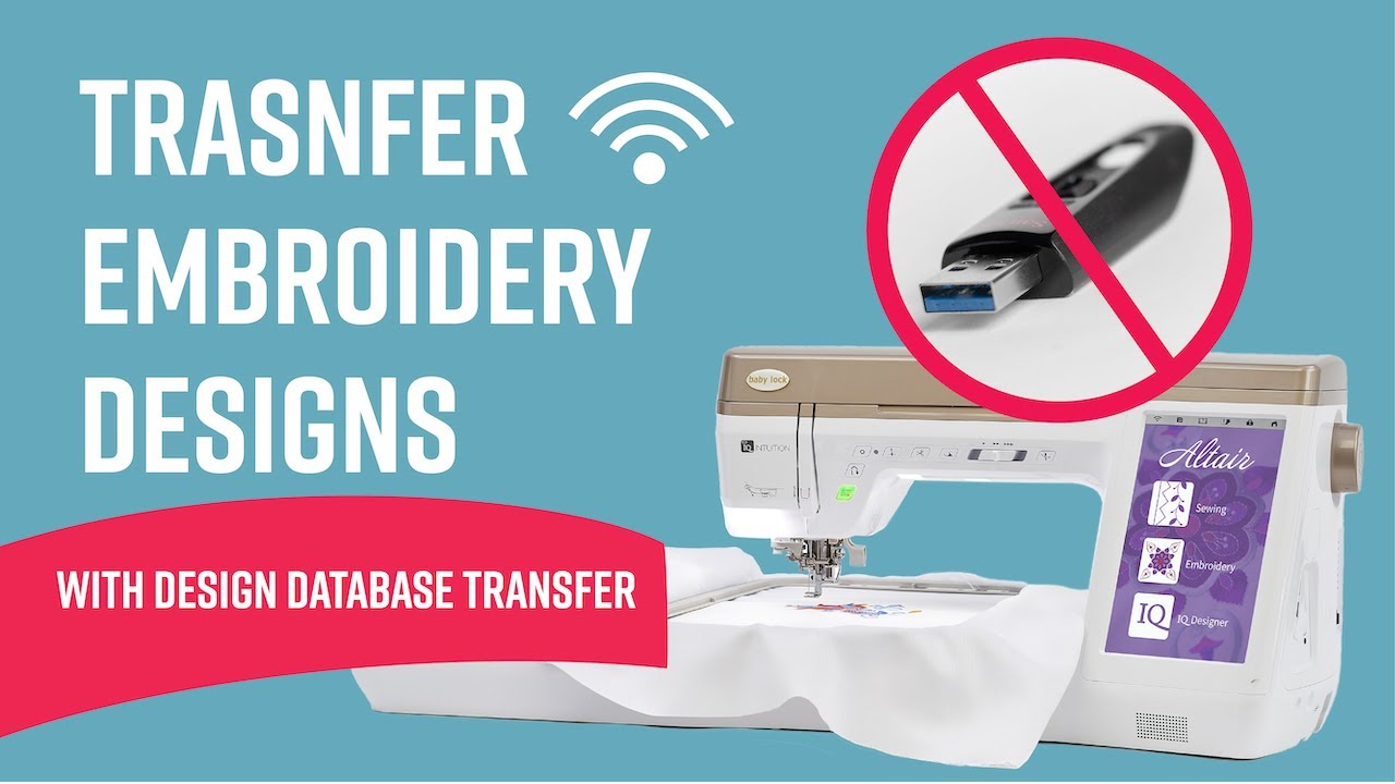 Transfer Embroidery Designs the EASY way with Design Database Transfer!