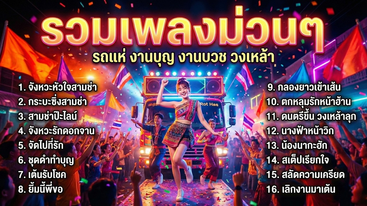 รวมเพลงสามช่า มันส์สะใจสายย่อ สามช่าจังหวะโจ๊ะๆ เบสหนักฟังเพลิน ฟังยาวๆ 1 ชั่วโมงเต็ม ไม่มีโฆษณา