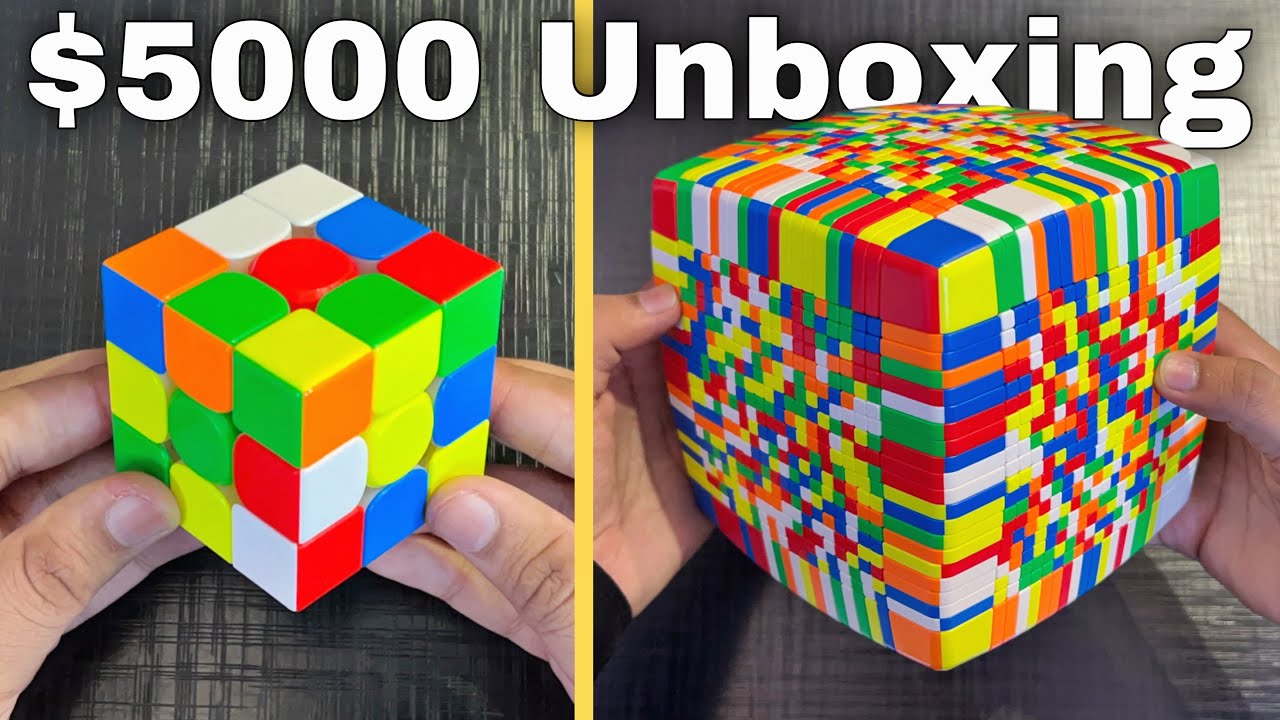 1x1 - 21x21 Rubik’s Cubes Unboxing