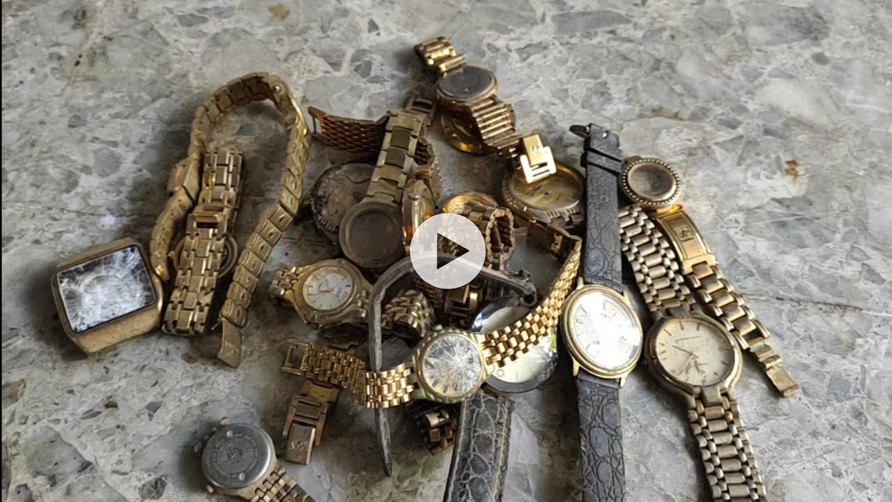 gold recovery dari old watch / jam2 rusak