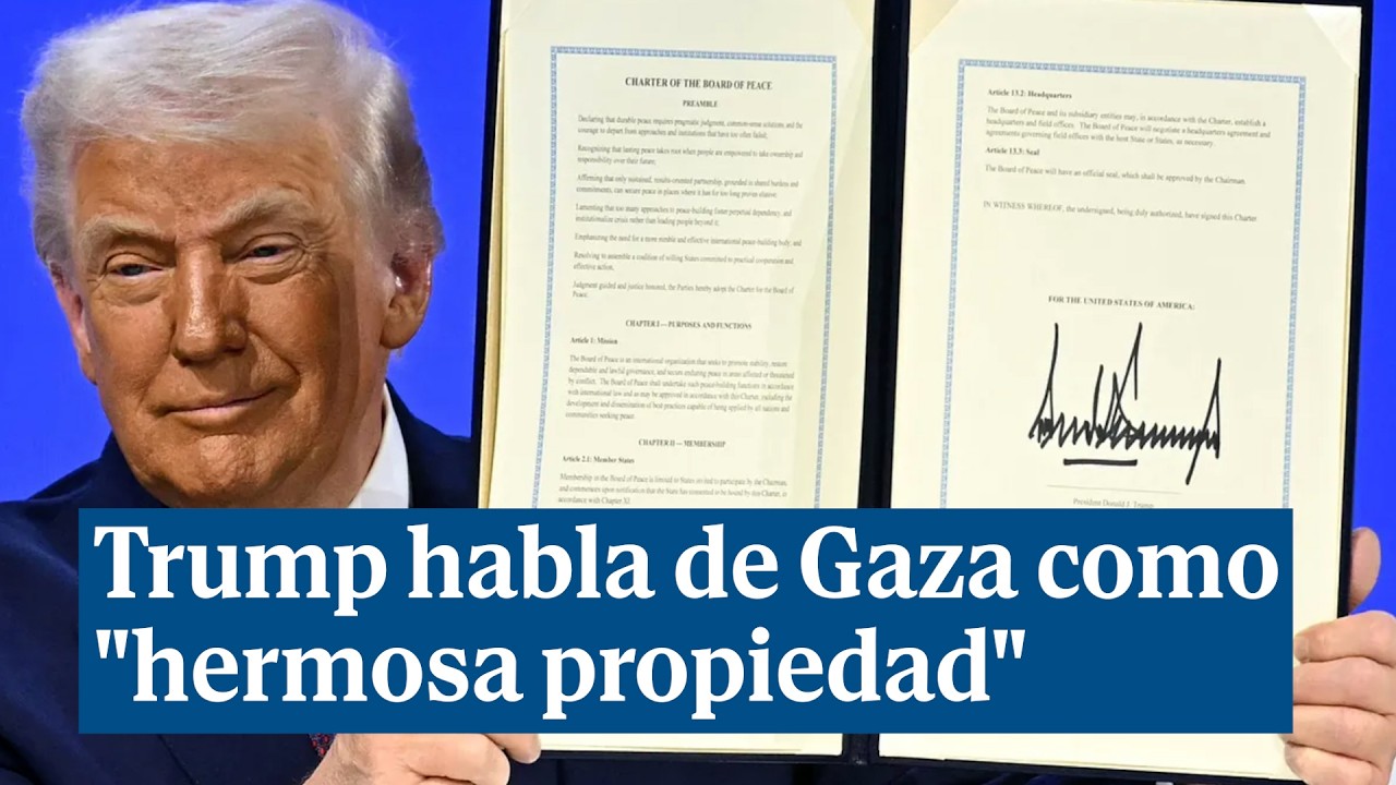 Trump habla de Gaza como 