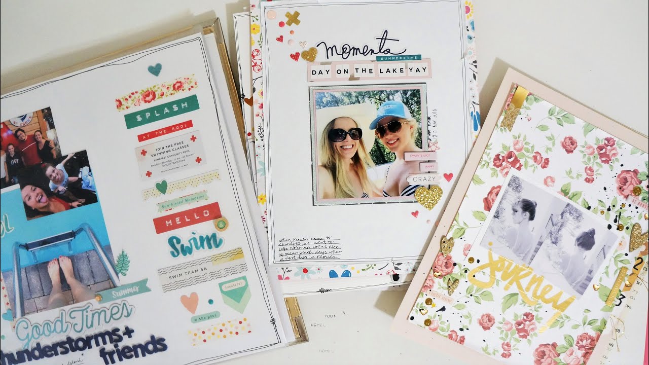 The Finished Decluttered Scrapbook 2014 and 2015- So Many New Layouts!