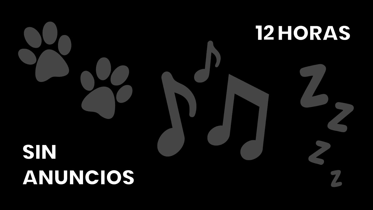12 Horas de M&uacute;sica Relajante para Dormir a tu Perro Profundamente (Pantalla Negra)