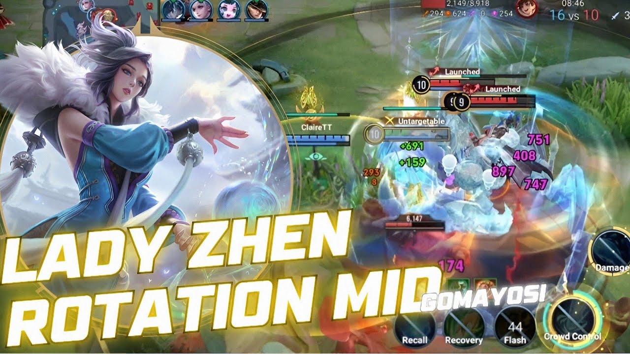LADY ZHEN MID LANE GAMEPLAY HONOR OF KINGS 