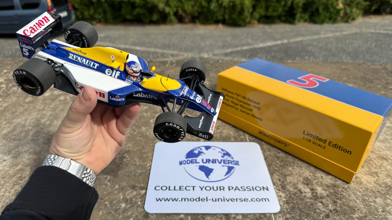 1:18 Williams FW14B Renault - F1 World Champion 1992 (Nigel Mansell) - Minichamps (Unboxing)
