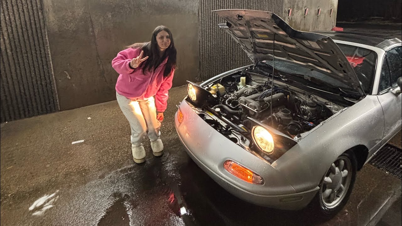 Teaching my girlfriend to wrench on her miata