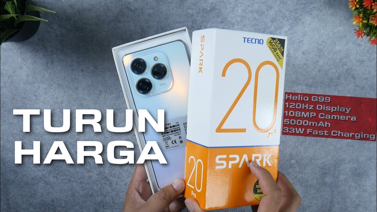 🔥 TURUN HARGA! 1,8 Juta aja! TECNO SPARK 20 Pro Unboxing Indonesia