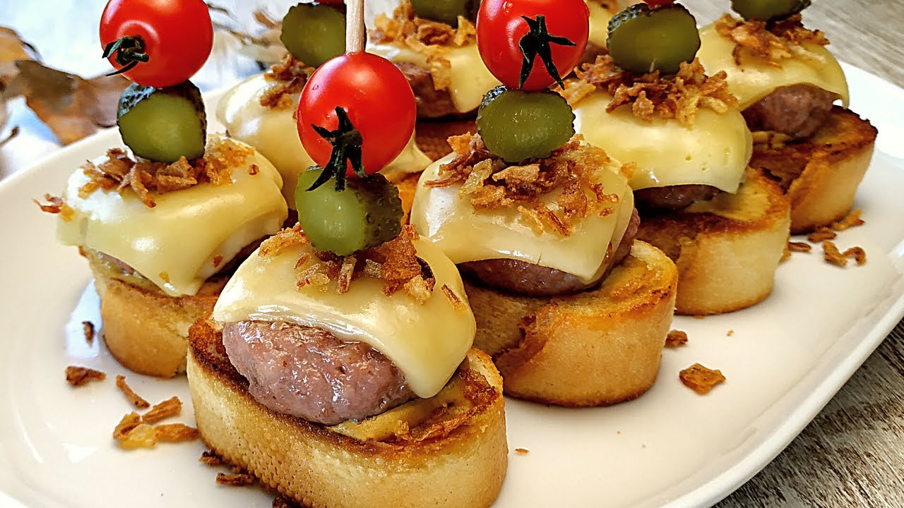 😁😁Estos Montaditos de Hamburguesa ¡Son La Caña!