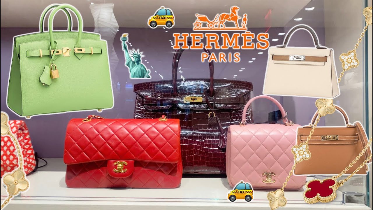 New York City Luxury Shopping Vlog HERM&Egrave;S & CHANEL + LUXURY THRIFTING IN NYC