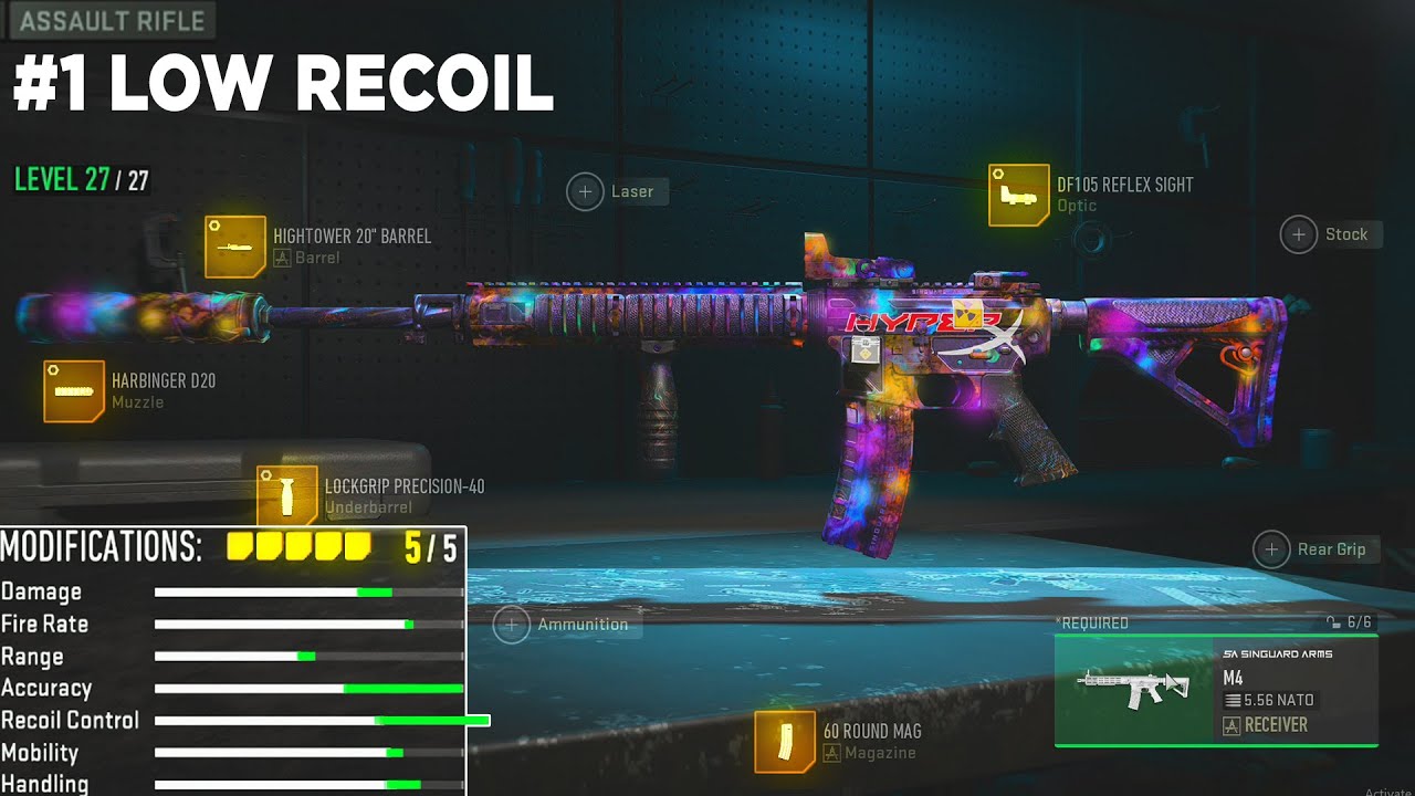 40 Kills with #1 M4 Build in MW2 🔥 ( Best M4 Setup & Tuning )