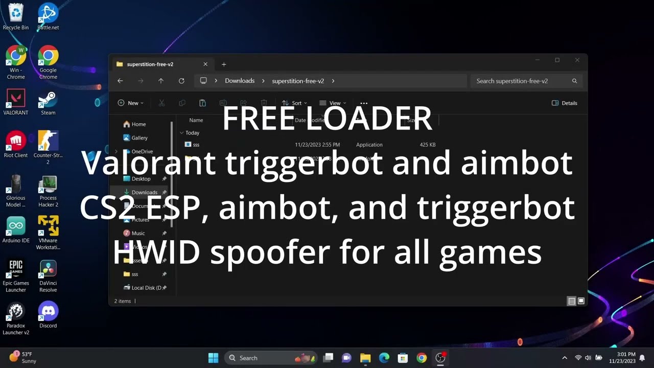 FREE CS2 CHEAT, VALORANT AIM, AND HWID SPOOFER